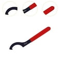 thumbnail image 2 of simhoa C Hook Spanner C Hook Wrench Premium with Red Non Slip Handle Collet Chuck C Type Wrench Spanner for er32 Lathe Clamping Nut, 2 of 5