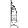 thumbnail image 3 of vidaXL Flower Rack Black 56x30x96 cm Steel, 3 of 5