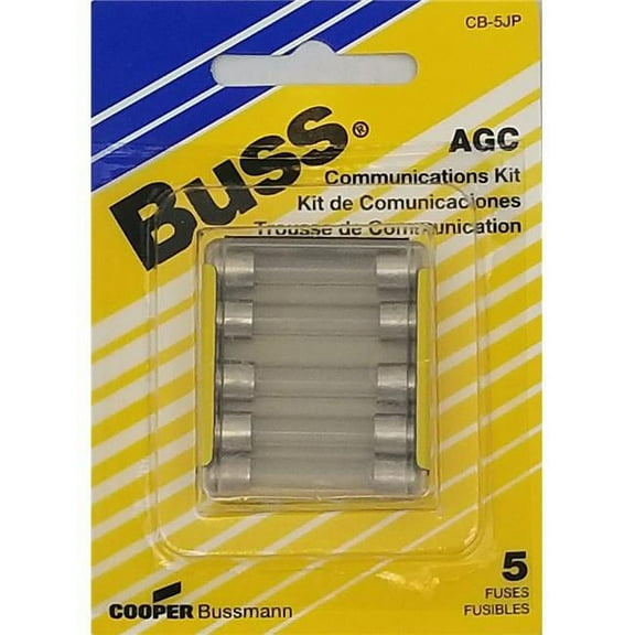 Barjan 058BPCB5JP SVR Phone & Entertainment Fuse, Pack of 5
