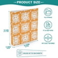 thumbnail image 5 of Waterproof PVC Round Ring Binder - D-Rings Clipboard, 200 Page Capacity (1 or 2-Pack), Ideal for Office , Home and School，An African Tribal Pattern, 5 of 8