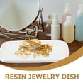 thumbnail image 3 of SKISUNO Jewelry Ceramic Storage Dish Small Item Storage Plate White 1Pack for Desk, 3 of 8