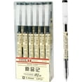 thumbnail image 1 of GHSDFBB Japanese Gel Ink Pens, Fine Point, 0.35 mm, Black Ink, 12 Count, 1 of 6