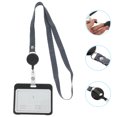 thumbnail image 2 of 2Pcs Horizontal Card Holder ID Cards Sleeve Anti-scratch Working Cards Protector With Lanyard, 2 of 8