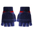 thumbnail image 2 of Baby Toddler Knitted Convertible Fingerless Gloves Soft Warm Flip Top Gloves Super Soft Coldproof Gloves Gifts, 2 of 4