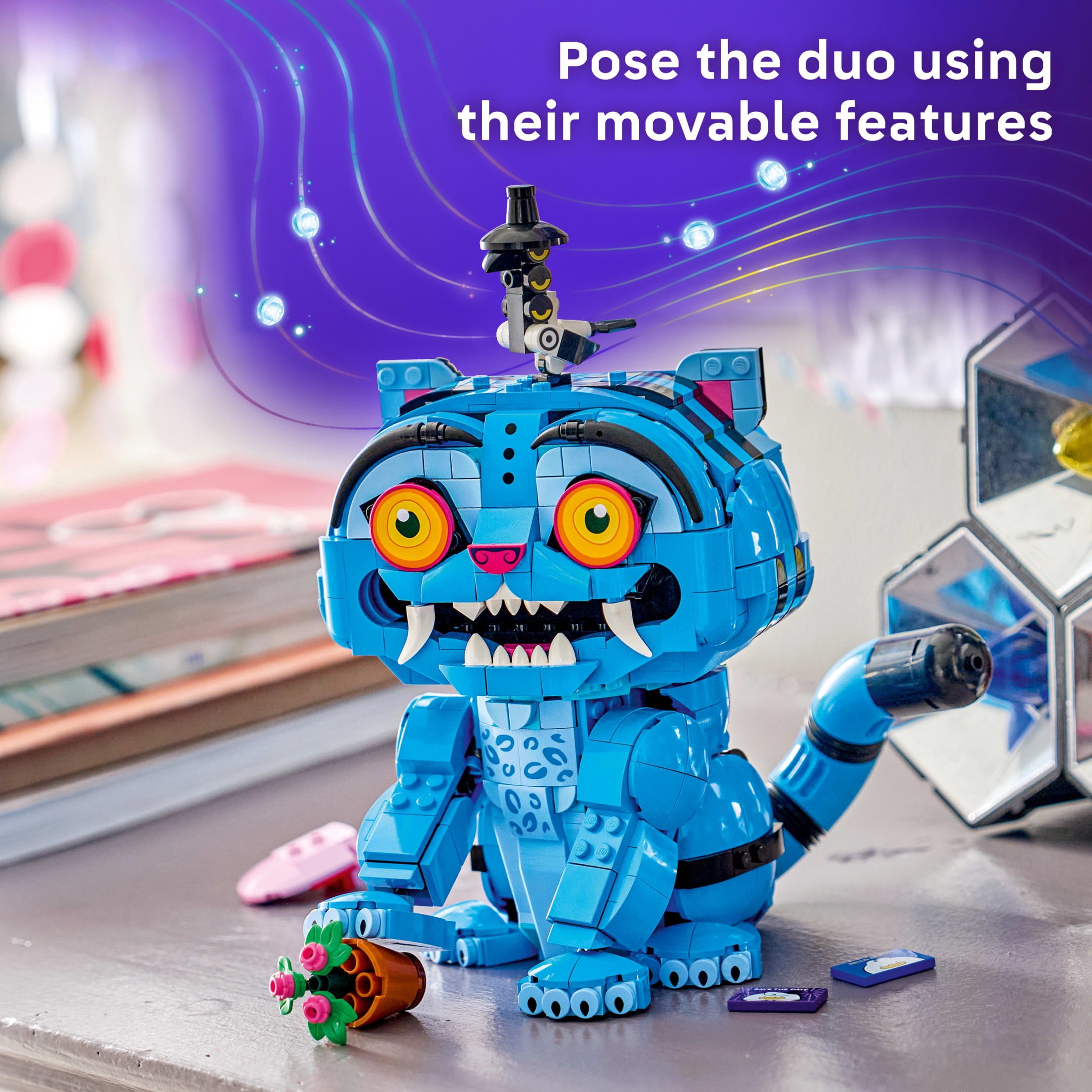 LEGO KPop Demon Hunters Derpy Tiger and Sussie Bird - Building Toys for Girls & Boys, Ages 9+ - KPop Demon Hunters Toy & Merch - Kids Bedroom Decor - 72537