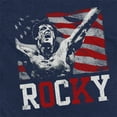 thumbnail image 4 of Indivisible Official Rocky Flag Champion Men's Classic Ring-Spun T-Shirt, Indigo Heather, 3X-Large, 4 of 7