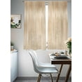 thumbnail image 4 of Orange Brown Sheer Curtains 72 Inch Length 2 Panels Set, Modern Abstract Art Ombre Striped Voile Window Treatment Rod Pocket Curtains Sheers Drapes for Bedroom/Living Room/Kitchen 52"x72"x2, 4 of 7