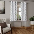 thumbnail image 2 of Ambesonne Flowers Grommet Curtain, Nature Romance Classic, 50" x 54", Pink and Blue, 2 of 6