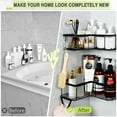 thumbnail image 2 of Dorme Shower Caddy 4 Pack,Adhesive Shower Organizer for Bathroom Storage&Home Decor&Kitchen,No Drilling,Large Capacity,Rustproof Stainless Steel Bathroom Organizer,Shower Shelves for Inside Shower, 2 of 8