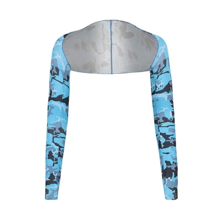 Men s Camo Cooling Shawl Arm Sleeves UV Protection Breathable Sun Sleeves for Fishing Hiking Outdoor Work Activities