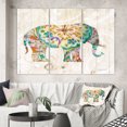 thumbnail image 1 of Designart - Éléphant Paisley Boho I - Uvre d'Art sur Toile Bohème et Éclectique, 1 of 1