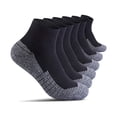 thumbnail image 1 of WAYAN Mens Cotton Athletic Ankle Socks - 6/8 Pack Thick Cushion Low Cut Sock Comfortable for Running Sport Casual Work, 1 of 1