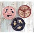 thumbnail image 4 of Ceramic Pink Bowl with Three Divided Lid (6") and Chopsticks (8") Set for Noodle, Udon, Rice, Pho, Soup | Microwave and Dishwasher Safe, 4 of 6
