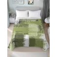 thumbnail image 4 of Twin Flat Sheet 66"x96", Sage Green Abstract Soft Lightweight Bedding Flat Sheets Only, Modern Mottled Art Oil Painting Brushed Microfiber Top Bed Sheet, Breathable StainResistant Bedsheets, 4 of 9