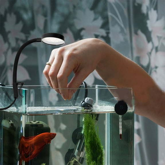 GOOHOCHY WORGEOUS 2pcs Aquarium Lamp with Clamp Type Adjustable LED Light for Fish Tank Supply