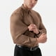 thumbnail image 1 of pstuiky Camisas casuales de manga larga para hombre, Camisa informal de manga larga con botones y elástico para hombre top de hombre xl, 1 of 9