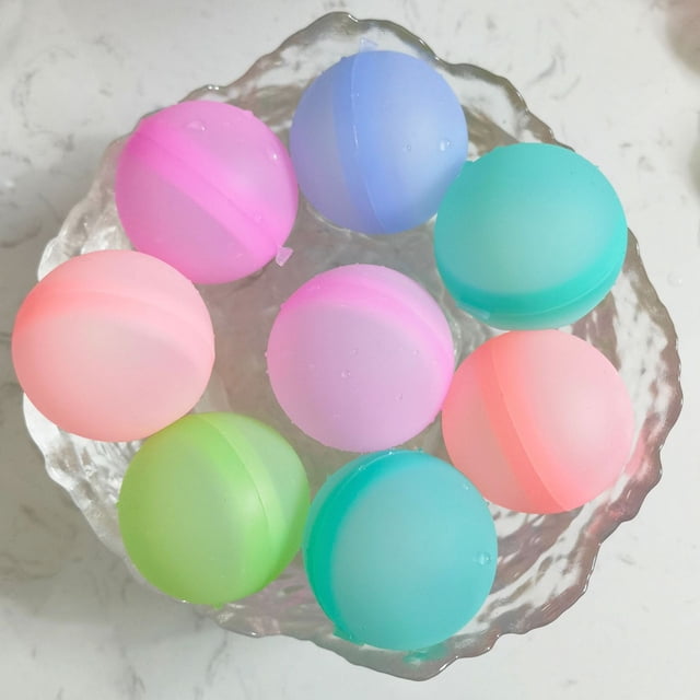 Bombas De Agua Bombas de agua de verano reutilizables, juguete de relleno rápido, no tóxico para niños y adultos (6 uds.) Likrtyny libre de BPA