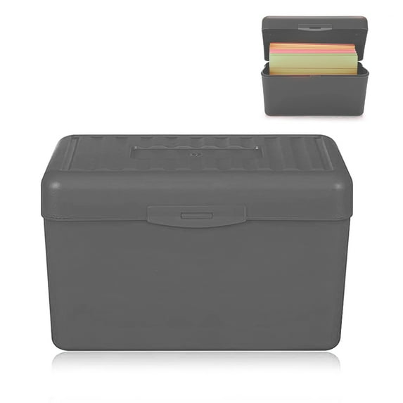 Dolked Desktop Storage Box ,Index Card Box Organizer Case,300 Card Capacity Box,