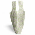thumbnail image 3 of Shabby Flora Reusable Market Bag, Classical Spring Yard Florescence Pastel Colored Flourish Pattern, Printed Foldable Bag for Shopping and Grocery Large Capacity, Pale Pink Pale Green, by Ambesonne, 3 of 4