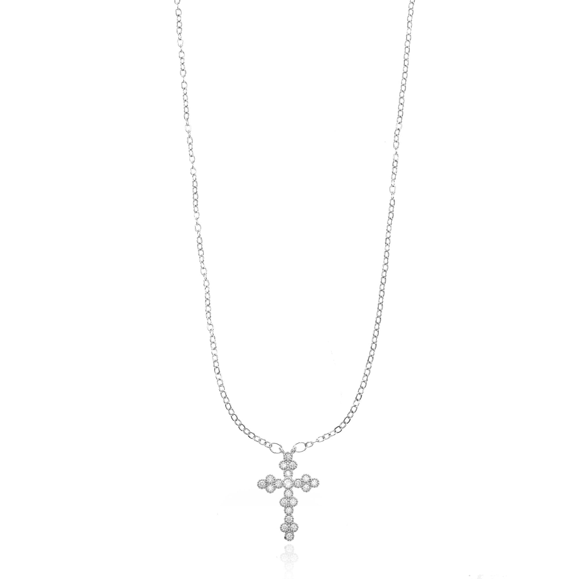 Time And Tru Delicate Cross Necklace