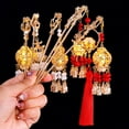 thumbnail image 4 of Women Hair Stick with Lantern Light - Traditional Chinese Palace Lantern Shape Pendant Hairpin - Faux Pearl Decor Metal Headdress Aaccessories, 4 of 8