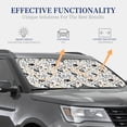 thumbnail image 3 of Kdxio Puppy Print 2-Piece Sun Shade Front Windshield - Foldable Car Front Window Sunshades for Most Sedans SUV Truck, 3 of 6