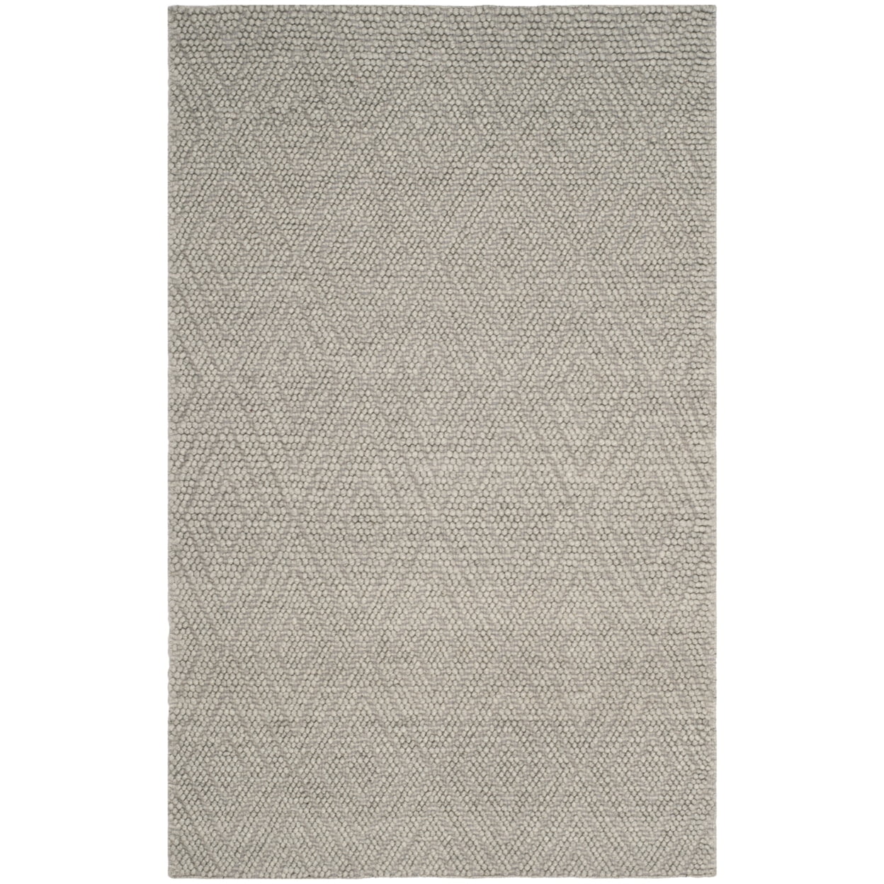 SAFAVIEH Natura Glenda Geometric Area Rug, Silver, 6' x 6' Round