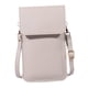 thumbnail image 2 of cruzado para teléfono para mujer, cruzado para mujer, , correa de hombro de con ranuras para tarjetas, Gris Salvador Monedero de hombro, 2 of 6