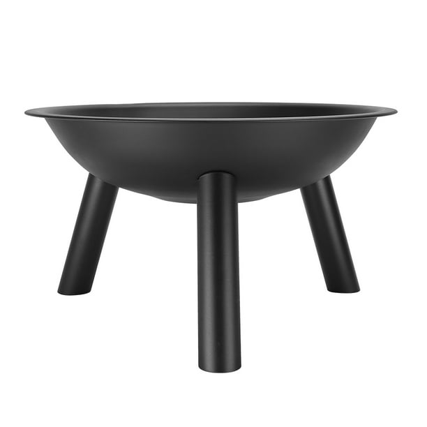 Fire Pit Bowl 22inch Deep Wood Burning Fire Pit 3 Leg Iron Brazier For Outdoor Activities Camping Bonfire Parties Walmart Com Walmart Com