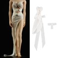 thumbnail image 4 of Figura de acción a escala 1/6, vestido largo, accesorio para soldado femenino de 12 pulgadas. Blanco 2, 4 of 9