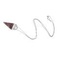 thumbnail image 4 of Colr de cadena con colgante de Hexagonal de cristal de piedras preciosas de Púrpura Hugo Collar colgante, 4 of 7