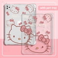 thumbnail image 3 of Funda de silicona Hello Kitty a prueba de golpes para Apple iPad Pro 11 12,9 2018 2021, Funda trasera transparente Flexible con dibujos animados, 3 of 5