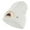White, variant on U.S. Army 2nd Armored Division Symbol Embroidered 8 Inch Solid Knit Short Beanie Made in USA - Black OSFM