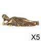 thumbnail image 1 of Estatua de Buda,Estatua de Buda reclinado en miniatura de metal y latón retro,Escultura de pose de para dormir hecha a mano,Estatuas tailandesas,,acabado antiguo,Adorno de, 1 of 3