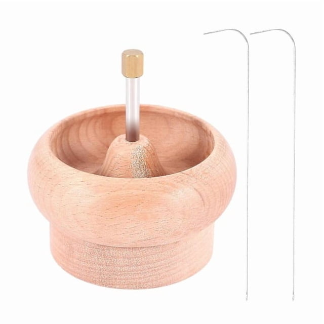 DIY bead spinner holder, jewelry workshop, wood craft project, stringing with large eye needle G