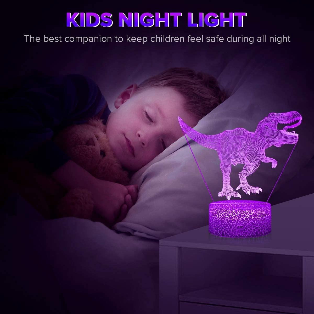 VONTER Remote Control & Touch T Rex LED Night Light