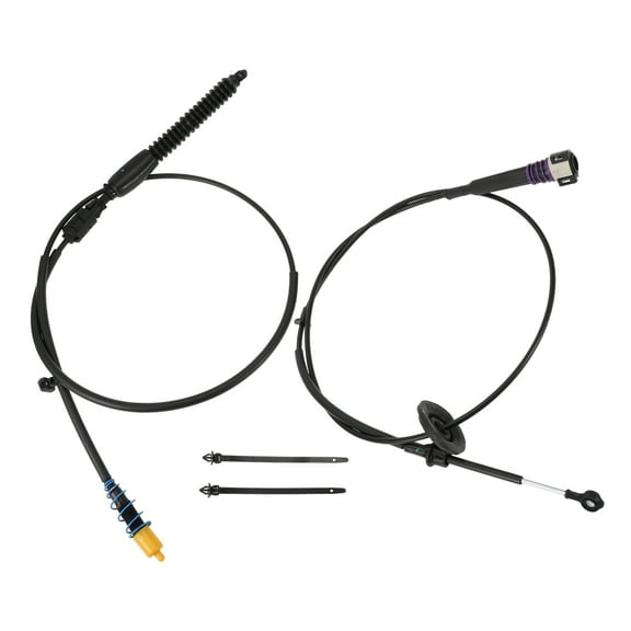 Unique Bargains Automatic Transmission Gear Shifter Cable for GMC Sierra 2500 HD 2001-2006 Auto Trans Gear Shift Control Lever Cable Metal Plastic Black
