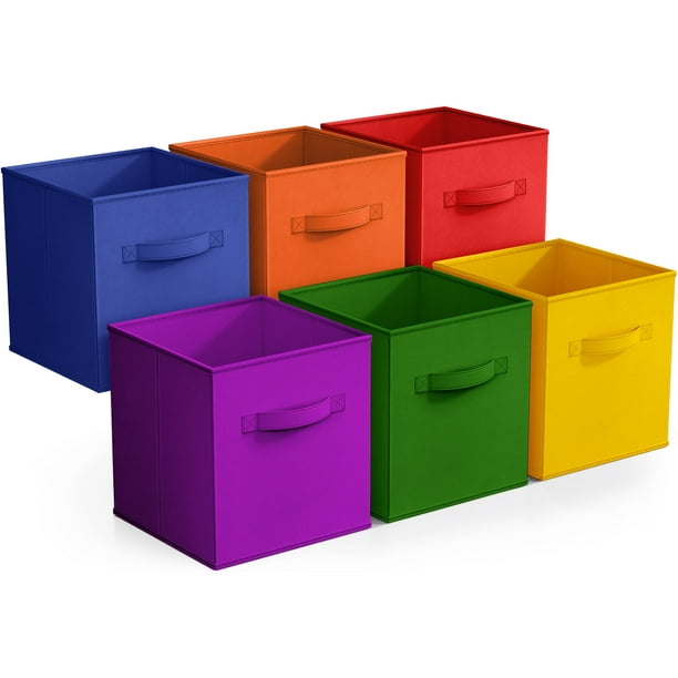 Sorbus Organizador de Armario de 6 Contenedores de Almacenamiento Plegables de 11" con Asas para Bebés, Niños y Adultos.