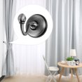 thumbnail image 1 of 4pcs Zinc Alloy Window Curtain Tieback Clothes Hook Drapery Wall Holdbacks Hooks Black, 1 of 7