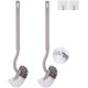 thumbnail image 1 of Paquete de 2 cepillos curvos para inodoro, cepillo de baño sin soporte, cepillos de limpieza para el hogar duraderos debajo del borde, 1 of 5