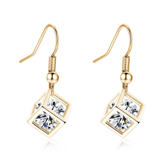 Xihbxyly Pendientes de Moda, Elegante Diseño de Gota de Cristal, Impresionante Estilo Ovalado, Material de Aleación Ligero, Perfecto para Regalo de Aniversario de Bodas, Ideal para Mujeres Amantes de