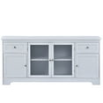 thumbnail image 3 of Bellemave TV Stand for TV up to 65 Inch with 4 Doors Adjustable Panels Open Style Cabinet, Sideboard for Living Room(White), 3 of 9