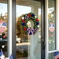 thumbnail image 5 of Nkmbld 4th of July Wreaths for Front Door, Independence Day Wreath Red White Blue Flower Wreath for Independence Day Memorial Day Flag Day Decor, 5 of 8