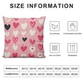 thumbnail image 5 of COMIO  Valentine's Day Love Pink Throw Pillow Cover,Anniversary Wedding Cushion Case Decoration for Sofa Couch, 5 of 5