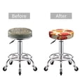 thumbnail image 5 of Fotbe Cups of Tea Stool Covers Round,Waterproof Round Bar Stool Covers Bar Chair Covers Washable Stool Cushion Slipcover for 12-14 Inch Chair-12 inch, 5 of 7
