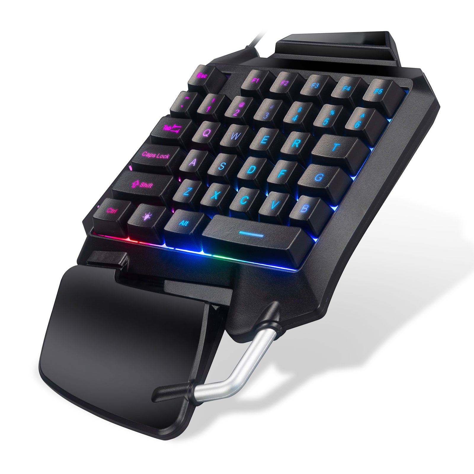 RGB One Hand Keyboard  TSV Gaming Keyboard  Single Handed 