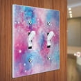 thumbnail image 3 of WIRESTER 2-Gang Toggle Wall Plate/Switch Plate Cover, Blue Pink Galaxy Space, 3 of 6