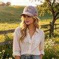 thumbnail image 4 of Hummingbird Blessing Faith Garden Morning Cap,Botanical Hummingbird American Flag Printed Baseball Cap,Lightweight Adjustable Casual Outdoor Sun Hat for Men & Women, 4 of 7