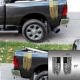 thumbnail image 2 of Betsy Ross Flag 1776 Distressed American USA US Flag Rear Truck Bed Vinyl Decal Sticker fits Most Pickup Trucks EUA Flag Rear Graphic Founding Fathers Flag 13 Stars (11" x 25", Gold (Metallic)), 2 of 8
