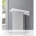 thumbnail image 4 of Yamazaki Home  Magnetic Kitchen Towel Hanger, Steel, Holds 3 lbs - L 1.77 x W 11.02 x H 1.97 inches White, 4 of 7
